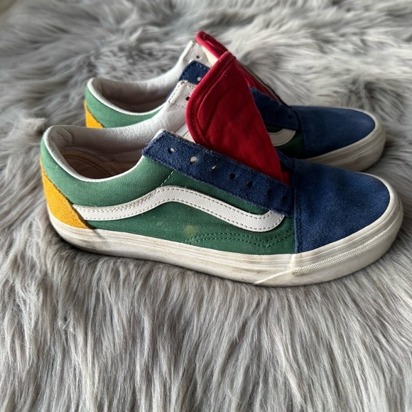 Vans Old Skool Yacht Club Color Block Blue Green Yellow Red - Picture 4 of 8